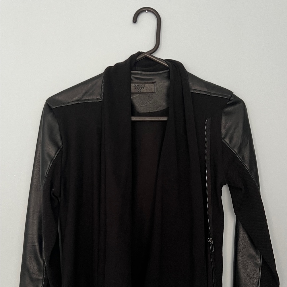Blank NYC Vegan Leather Fabric Jacket